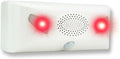 Sound Strobe Warning Lights, LED Intelligent Microwave Sensor Automatic Voice Prompter, IP65 Waterproof & Dustproof Infrared Visual Alarm Speaker for Outdoor Safety, Forest Fire Prevention.