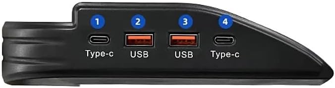 Compatible with Toyota Camry 2018-2023 USB Type-C Splitter Adapter Fast Charger Shunt Hub Docking Station Interior Product Accessories