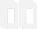 1-Gang Screwless Decora Wall Plate Cover Single Switch Outlet Electrical Faceplate for Light Switch, Smart Switch, Receptacle, Dimmers, USB Outlet, GFCI, Child Safe Cover Plate, White (10-Pack)