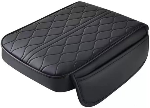1 Pack Car Center Console Cover Custom Fit for 2024 2025 Lexus GX550 550h, Leather Memory Foam Armrest Cushion Protector, Anti-Scratch Durable Armrest Pad,Black