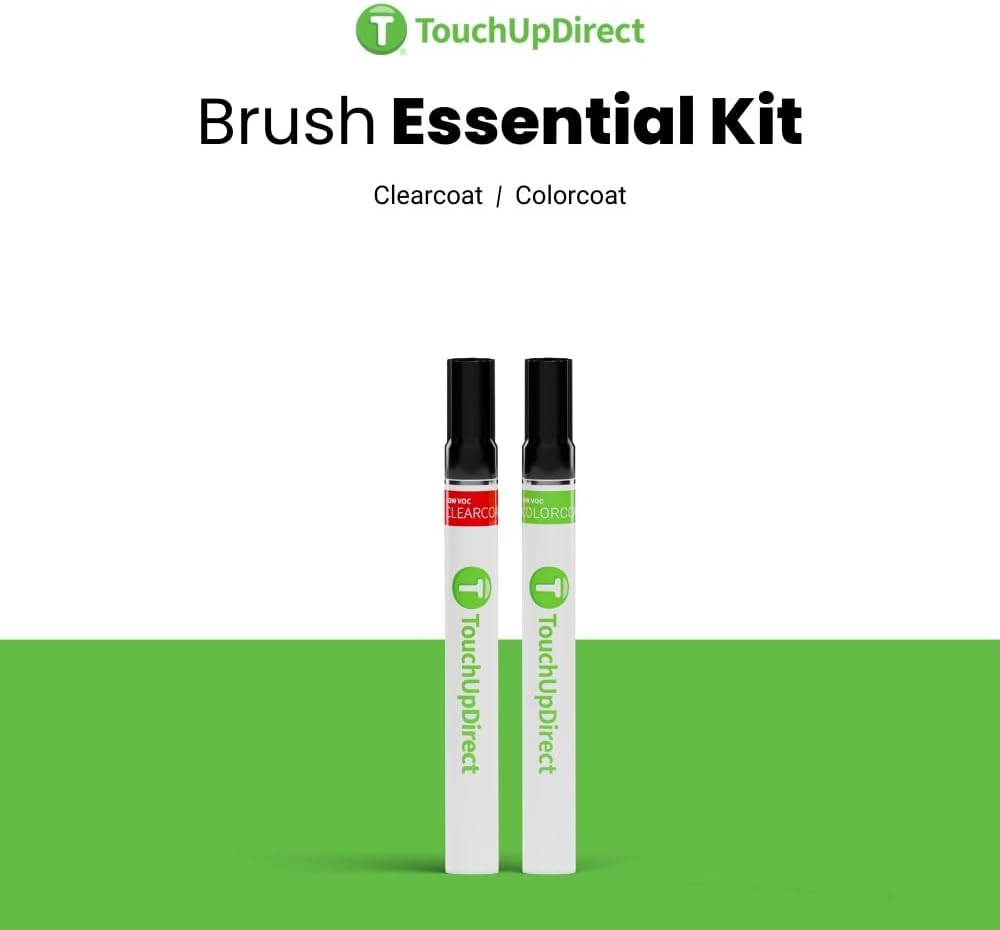 TouchUpDirect 8X2 Blue Eclipse Metallic Compatible with Toyota Exact Match Touch Up Paint Brush - Essential Kit