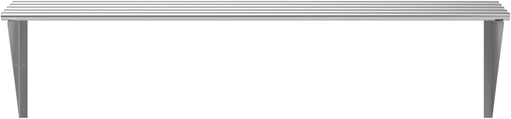 AmGood 18 in. x 60 in. NSF Stainless Steel Tubular Wall Shelf | Heavy-Duty Metal Shelving for Appliances & Equipment | Ideal for Kitchen, Restaurant, Garage, Laundry, Utility Room