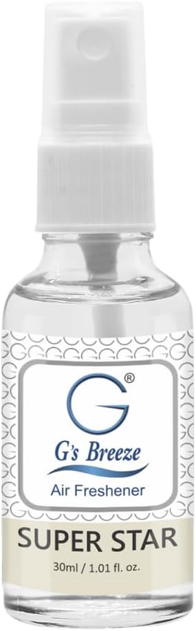 G's Breeze Super Star Air Freshener - Essence of Star-Studded Glamor - Transform Any Space with Vibrant Energy and Invigorating Fragrance – Ideal for Home, Car & Office – Long-Lasting Freshness Aroma