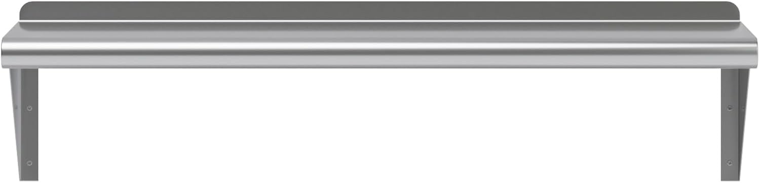 AmGood 36" Long X 10" Deep Stainless Steel Wall Shelf | NSF Certified | Appliance & Equipment Metal Shelving | Kitchen, Restaurant, Garage, Laundry, Utility Room