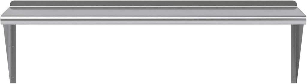 AmGood 48" Long X 18" Deep Stainless Steel Wall Shelf | NSF Certified | Appliance & Equipment Metal Shelving | Kitchen, Restaurant, Garage, Laundry, Utility Room