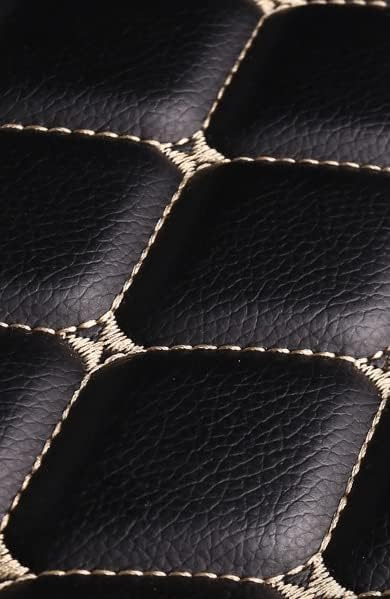 Car Floor Mats for 99% Cars, Trucks and SUVs Full Coverage Pads Protection Non-Slip Leather Floor Liners (Beige)
