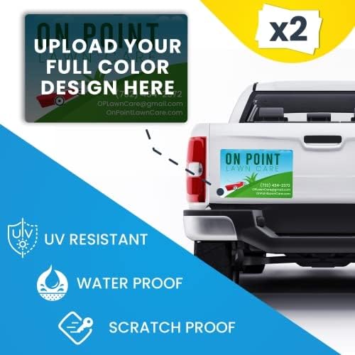 Magnet Me Up Customizable and Personalized Automotive Magnet Decals (12”x24” Rectangle)