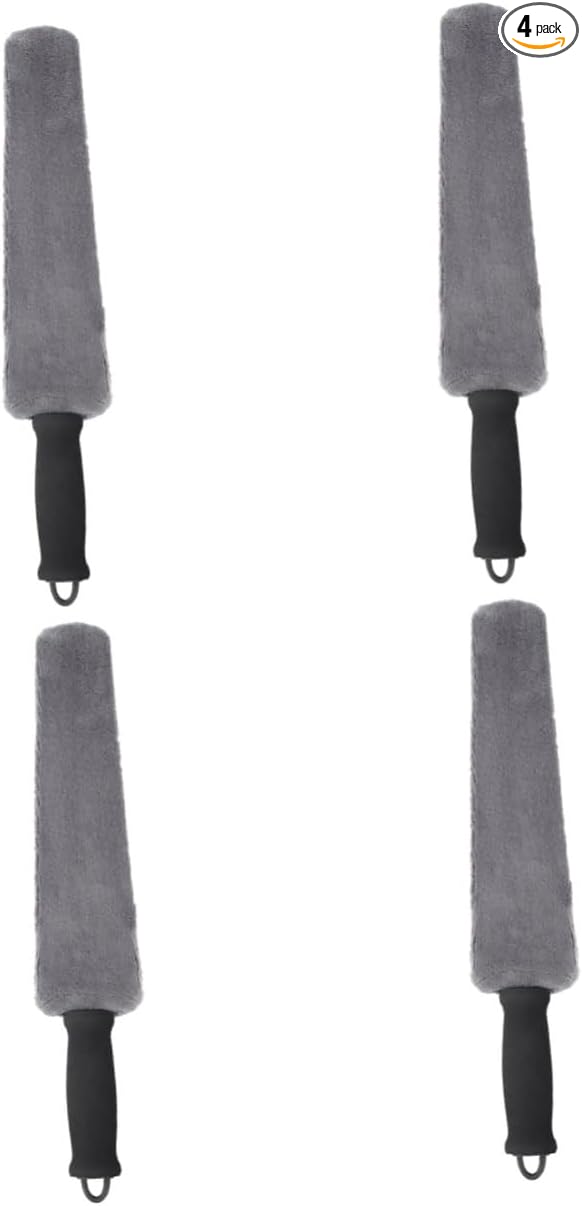 Cabilock 4pcs Car Cleaning Brush Mini Duster for Automotive Detailing Soft Bristles for Car Interior Dust Removal Compact Outlet Brush for Tight Spaces