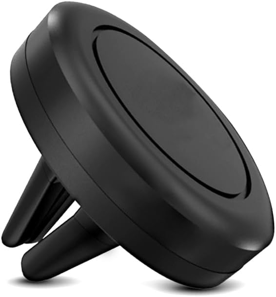 Universal Smartphone Holder - Air Vent Magnetic Car Mount (4 Pack Black) Compatible with iPhone 12/13/14/15/16 & Galaxy LG Android Cell Phone