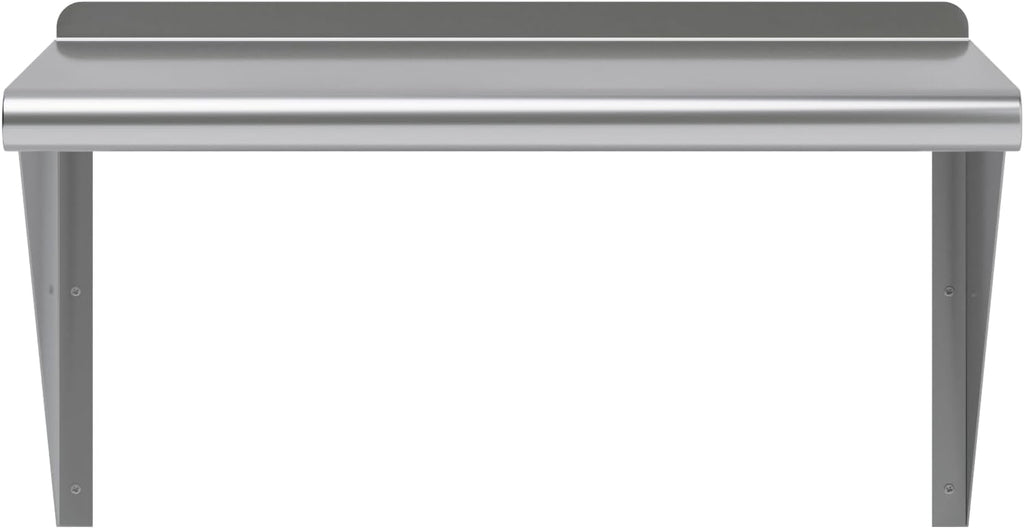 AmGood 24" Long X 16" Deep Stainless Steel Wall Shelf | NSF Certified | Appliance & Equipment Metal Shelving | Kitchen, Restaurant, Garage, Laundry, Utility Room