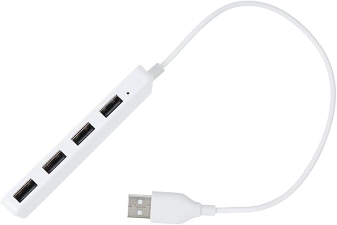 OSALADI 2pcs High- USB Hub Adapter for Laptop and Pc USB Extension Splitter Hot Support White Compatible Multiple Devices for Charging and Data Transfer