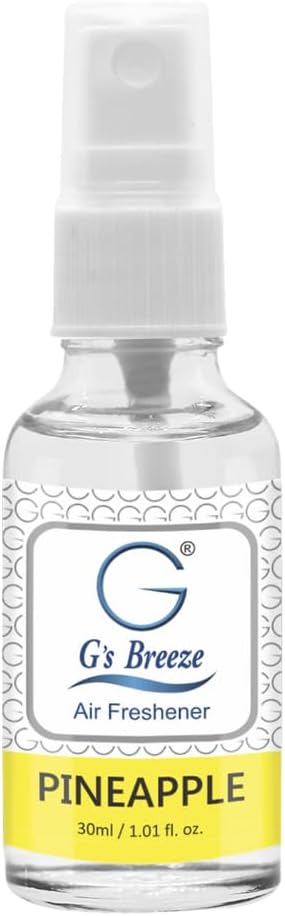 G's Breeze Pineapple Air Freshener – Juicy and Refreshing Tropical Aroma – Ideal for Home, Car, or Office – Infuse Your Space with the Sweet, Zesty Fragrance of Fresh Pineapple