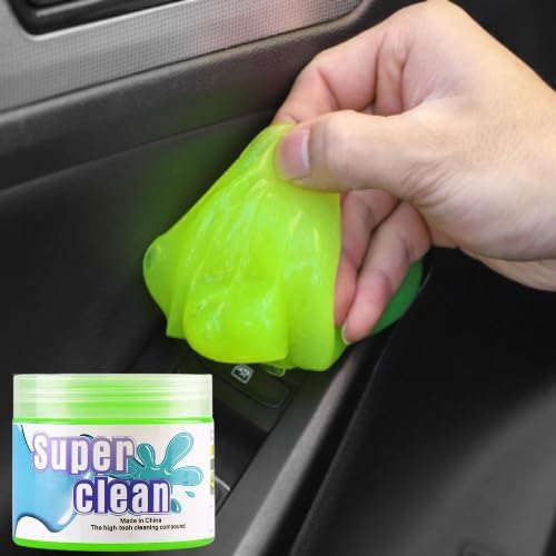 SOLASTA Car Cleaning Gel Car Putty Car Cleaning Kit Car Interior Cleaner Slime Car Cleaning Supplies Auto Detailing Tools Car Accessories Car Gifts for Women Men Keyboard Cleaner (Green)
