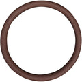 Car Steering Wheel Cover Rubber Inner Ring All Car Universal Four Seasons Universal Thin Fiber Leather Anti-Slip 16 17 18 19inch for Truck (17inch, Brown)
