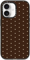 CASETiFY Impact iPhone 17 Case [Slim/Compatible with Magsafe / 8.2 ft. 4X Military Grade Drop Protection] - Choco Dots - Clear Black