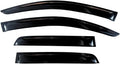 KPY Window Visor Compatible with 2004-2014 Ford F150 SuperCab, 4PC Rain Guard Side Window Vent Deflectors Tape-On Style, 2004 2005 2006 2007 2008 2009 2010 2011 2012 2013 2014 (SuperCab Only)
