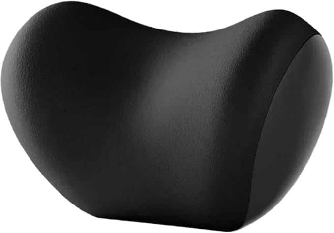 Memory Foam Car Neck Pillow & Waist Cushion - Soft fit for Seat Headrest & Lumbar Support for Comfort(Hb-Black Headrest1PC)