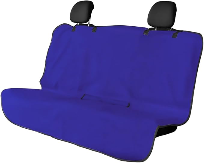 Car Towel Seat Cover, Waterproof Sweating Non-Slip Premium Soft Towel Carseat Protector, Universal Machine Washable Car Truck SUV Front Seat Cover for Gym Workout Beach Hiking (Blue, Rear)