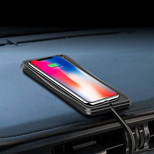 POLMXS Wireless Charger Car Charging pad 15W Fast Wireless Phone Charger Cell Phone Flat Charging mat Compatible with iPhone 11/12/12/14/15 Galaxy S21/S22/S23/24 NOTE10(C3Y)