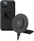 Quad Lock Adhesive Dashboard/Console Car Phone Holder Kit with MAG Wireless Charging Head V2 and MAG Phone Case for iPhone 12 Pro Max