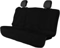Car Towel Seat Cover, Waterproof Sweating Non-Slip Premium Soft Towel Carseat Protector, Universal Machine Washable Car Truck SUV Front Seat Cover for Gym Workout Beach Hiking (Black, Rear)
