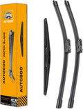 AUTOBOO 26"+16" Windshield Wipers with 12" Rear Wiper Blade Sets Replacement for Subaru Crosstrek Impreza 2018 2019 2020 2021 2022 2023-Original Factory Quality (Pack of 3)