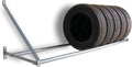 Martins Industries Wall-Mount Tire Rack – Heavy-Duty Steel Storage for 8 Tires | 500 lb Capacity | Fits Up to 34" OD | Adjustable Crossbar | SUV & Light Truck Tire Holder
