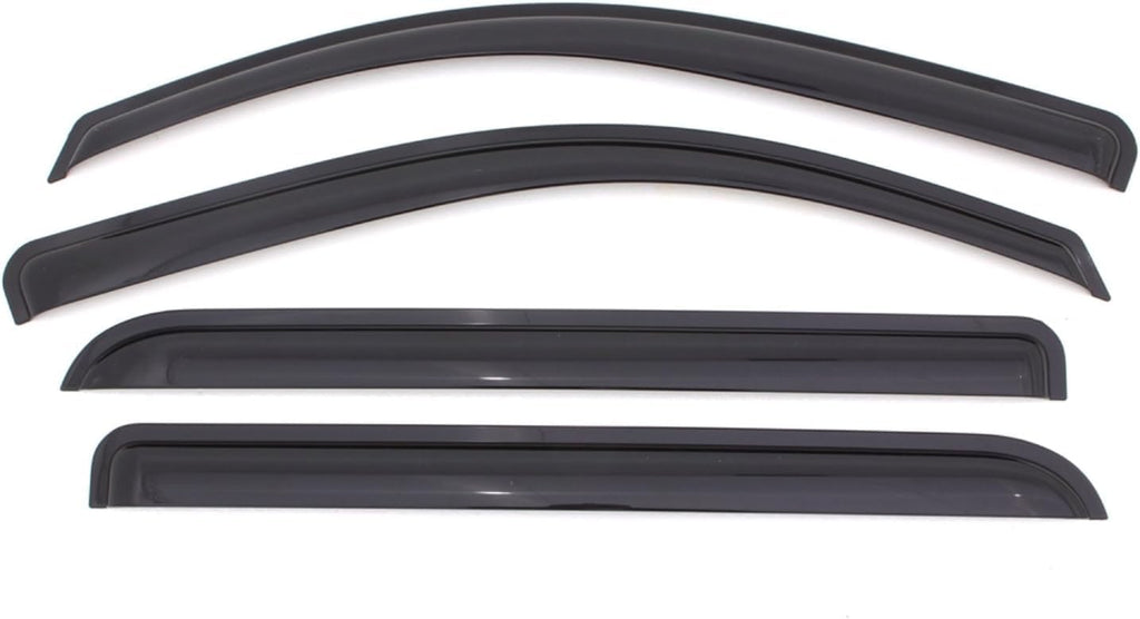 KPY Window Visor Compatible with Dodge Durango 2011-2024, 4PC Rain Guard Side Window Vent Deflectors Tape-On Mugen Style, 2011 2012 2013 2014 2015 2016 2017 2018 2019 2020 2021 2022 2023 2024