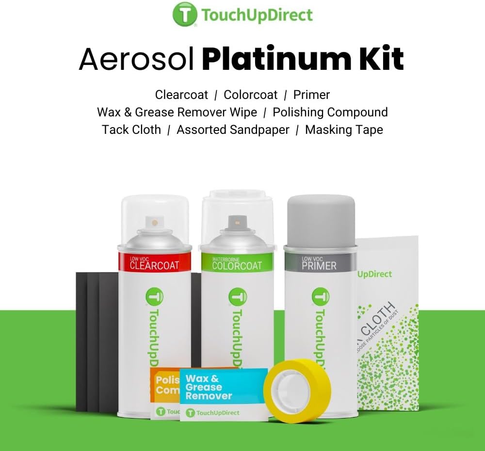 TouchUpDirect 8P4 Inigo Ink/Dark Blue Pearl for Toyota Exact Match Touch Up Paint Aerosol - Platinum Package