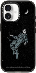 CASETiFY Impact iPhone 17 Case [Slim/Compatible with Magsafe / 8.2 ft. 4X Military Grade Drop Protection] - Somehow, Someday - Clear Black
