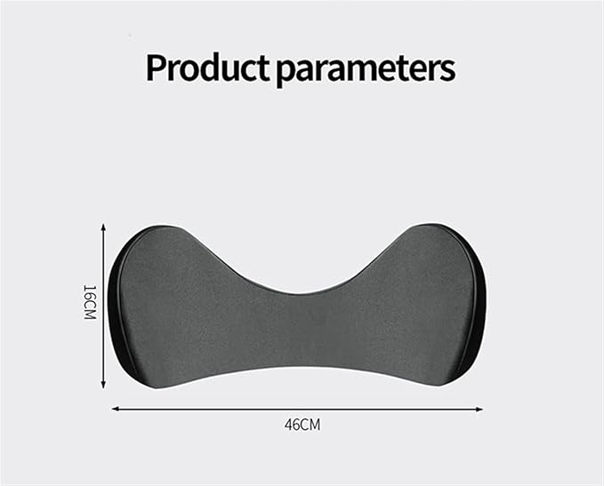 Memory Foam Car Seat, Car Lumbar Support Pillow Tailbone Support Cushions, Back Pad Massager Waist Cushion for Car Seat, Office Chair(1 Black)