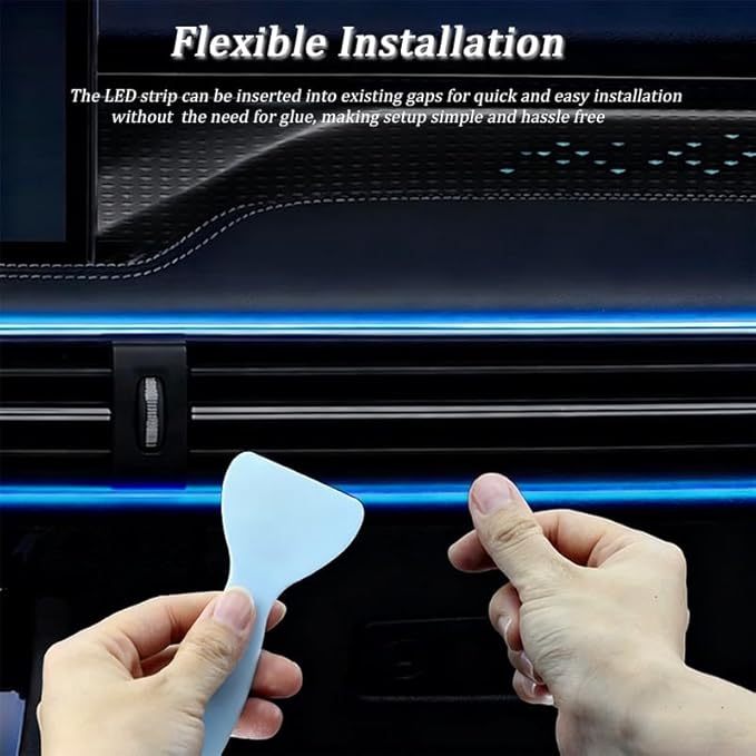 Car LED Lights Interior for Peugeot 2008 2013–2025, 6 in 1 Ambient Lighting Kit with Remote Control, Car USB LED Strip Lights with Sync to Music, for Cars Trucks SUVs, 8m