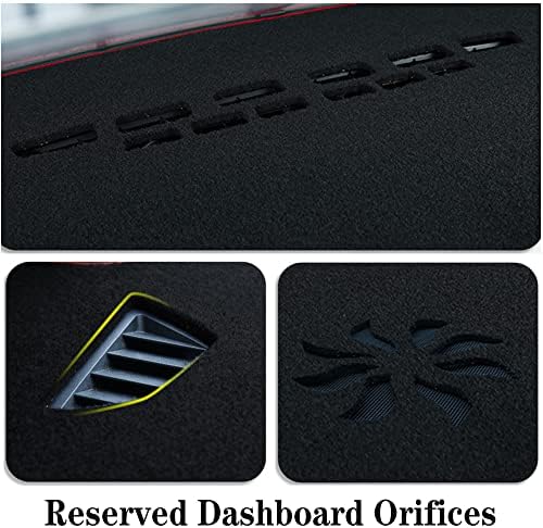 Dash Covers for Jeep-Compass 2022-2023,Polyester Car Dashboard Cover,Dash Board Protecter Cover,Interior Car Dash Board Covers Mat,Black