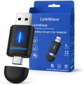 Wireless CarPlay adapter & wireless Android Auto adapter, 2-in-1 USB-A/USB-C dongle for factory wired CarPlay iOS 10+ & Android 11+ cars, easy to install, 3s auto-connect, 5.8 GHz Wi-Fi, Bluetooth 5.2