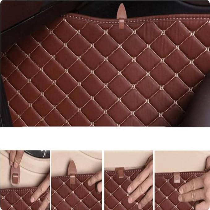 Custom Making Car Floor Mats Compatible with Audi BMW Mercedes-Benz Toyota Lexus Honda Infiniti Nissan Hyundai Kia All Models 2005-2026 (Black Beige and Beige)