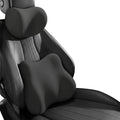 Car Headrest Pillow & Lumbar for Audi A4 B8 8K Allroad A4 B9 Avant A4 B9 allroad A5 B8 8T, Car Seat Neck Pillow Back Support, Breathable All-Season Automotive Seat Cushions, 2PCS,A Black