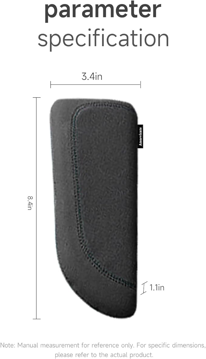 Italian Alcantara Style Fur Car Elbow Rest Pad - Universal Armrest & Knee Cushion - Thigh Support Comfort Pillow