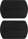 Scosche MagicMount Replacement Metal Plate Kit, Large Metal Plates with Strong Adhesive for Car Magnet Phone Mount Magnetic Cell Phone Holder, Universal Fit with All Devices and Cases, Black, 2-Pack