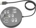 Holibanna USB Hub Ports Splitter Compact USB Data Dock Station for Laptop Multi USB Port Expander for Travel and Business Use High Speed Transmission Design