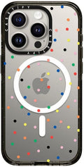 CASETiFY Impact iPhone 15 Pro Case [Slim/Compatible with Magsafe / 8.2 ft. 4X Military Grade Drop Protection] - Candy Transparent - Clear Black