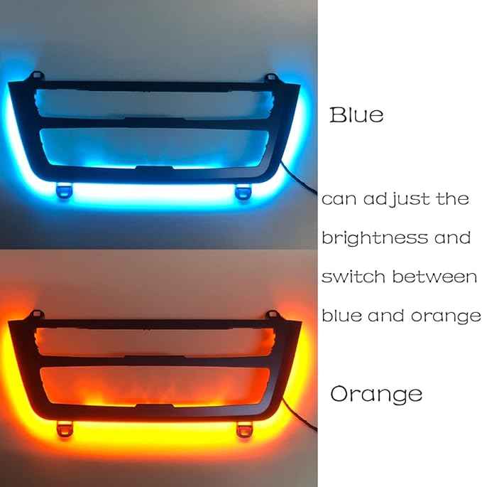 Car Inner Air Condition A/C Panel LED Lighting Ambient Light Trim Accessories For BMW 3 4 Series 3GT F30 F36 M3 M4 Center Control Two-color Atmosphere Lamp Panel Replacement Cover (Sport Blue)