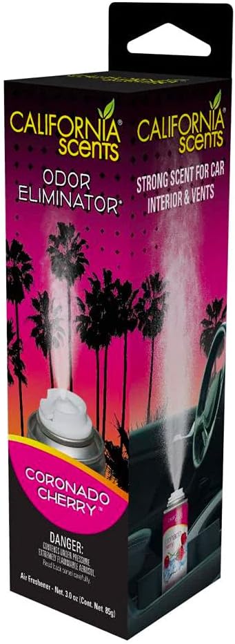 California Scents Car Fogger and Odor Eliminator (1 Pack, Coronado Cherry)