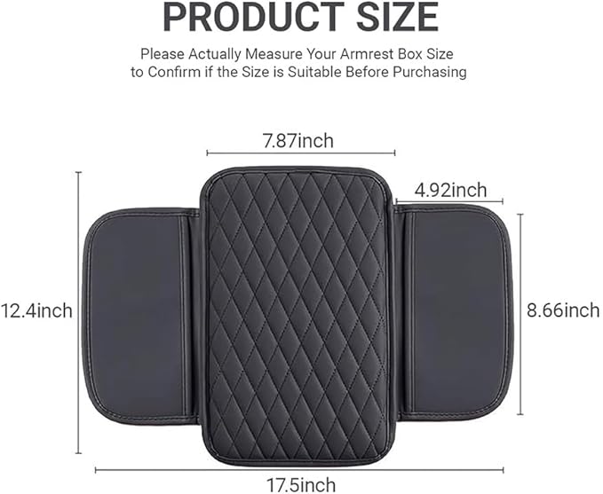 Car Center Console Cover for Acura RDX 2007-2019 2020 2021 2022 2023 2024 2025,Arm Rest Lid Cushion Protector Multifunctional Armrest Cushion Pad Interior Accessories,Beige