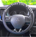 Jesus Take The Wheel Silicone Steering Wheel Cover. Fits 13-15 inch. Black Color, Anti-Slip Grip, Easy Installation & Removal, Durable, Heat Resistant, Waterproof, Stretchable