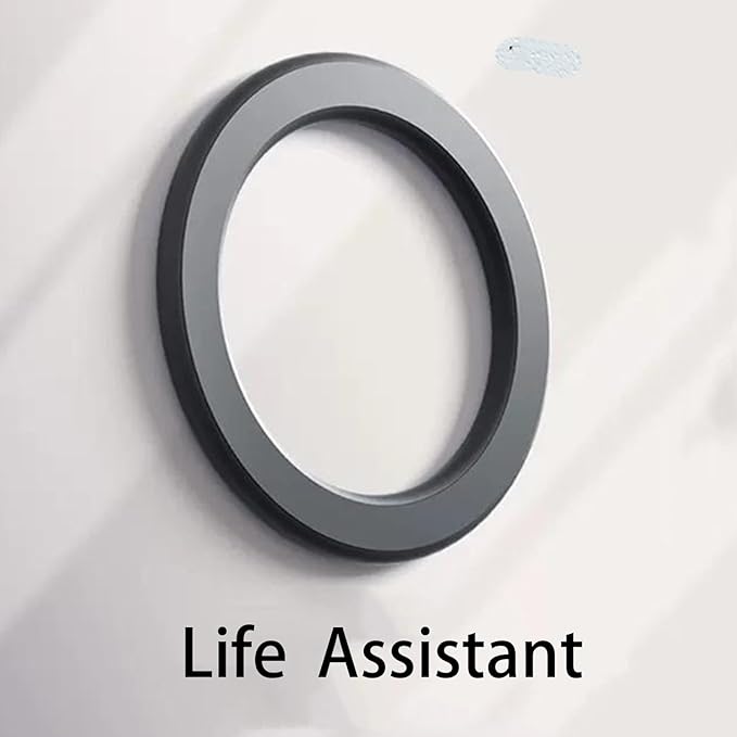 Magnetic Ring Holder for iPhone 14 13 12 Magnet Wall Mobile Phone Holder Magnetic Car Phone Stand for magsafe case (white 2pcs)