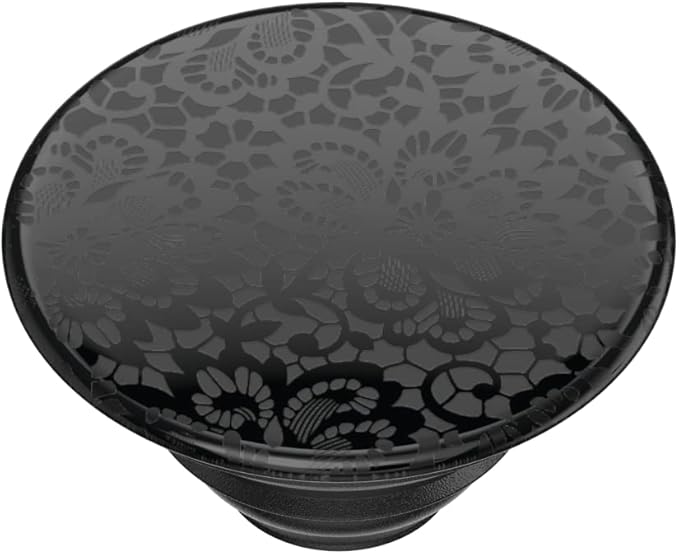 PopSockets Adhesive Phone Grip, Holder, Phone Stand, Black - Lace Noir