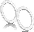 Magnetic Ring Holder for iPhone 14 13 12 Magnet Wall Mobile Phone Holder Magnetic Car Phone Stand for magsafe case (white 2pcs)