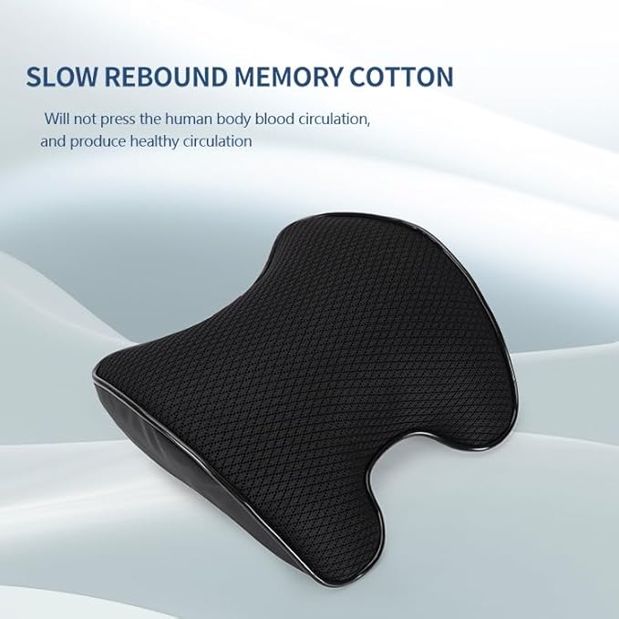 Car Neck Support Pillow,Car Neck Pillow for Relieving Neck Fatigue 100% Soft Memory Foam,Ergonomic Design