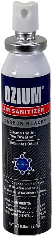 Ozium Air Sanitizer 0.8 oz Spray, Carbon Black Scent (1-Piece)