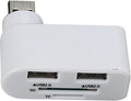 Rotatable USB Hub – ABS 4.5x5.5x2cm | USB Hub, 4 Port Mini USBs Extender with 480Mbps High Speed Data Transfer and Rotating Design | Multifunctional Splitter for Notebook Laptop Tablet Car Use